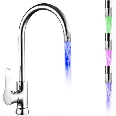 2021 Automatic 7 Colors Change No Battery Multi-colour Magic LED Light Water tap water faucet