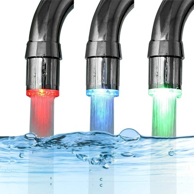 LED Flashlight Faucet without battery new designer hot sales 7 colors led color changing faucet light hot colored led faucet