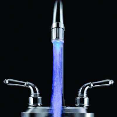 3-Color Temperature Sensitive Gradient LED Water Faucet Light Water Stream Color Changing Faucet Tap Sink Faucet for Kitchen